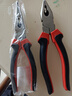德力西電氣（DELIXI ELECTRIC）鋼絲鉗兩件套老虎鉗尖嘴鉗省力夾持電工工具剪線(xiàn)鉗虎口鉗-8寸 曬單實(shí)拍圖