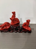 玄佑朱砂擺件十二12生肖三合貴人禮品屬鼠?；⑼谬埳唏R羊猴雞狗豬禮物 小號寅午戌三合【虎馬狗】送底座 曬單實(shí)拍圖