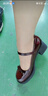 大東瑪麗珍鞋2025春季新款甜美蝴蝶結高跟圓頭粗跟優(yōu)雅女鞋0042 曬單實(shí)拍圖