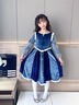 PureShare艾莎公主裙冰雪奇緣女童愛(ài)莎裙子春秋季連衣裙兒童禮服 艾莎連衣裙 90 曬單實(shí)拍圖