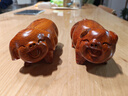花梨實(shí)木雕刻豬擺件一對十二生肖工藝品福豬家居桌面玄關(guān)紅木禮品 花梨豬長(cháng)15cm【單只】 曬單實(shí)拍圖