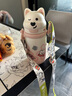 babycare西高地保溫杯學(xué)飲兒童寶寶學(xué)生上學(xué)水壺吸管直飲杯外出6月+-大粉 曬單實(shí)拍圖