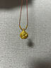 世紀(jì)緣珠寶桃花瓶古法黃金吊墜輕奢時(shí)尚百搭足金掛墜七夕禮物送女友 6.35g【小版】 曬單實(shí)拍圖