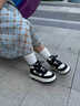 回力高幫鞋女秋季新款情侶小白鞋韓版潮流休閑百搭板鞋運動(dòng)鞋子女 黑白能貓色【加絨保暖 4.5cm厚底增高】 37 曬單實(shí)拍圖