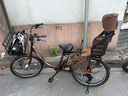Timifamily日式單車(chē)座椅雨棚自行車(chē)后置寶寶座位防雨罩方形便攜舒適塑料滌綸制防水透氣天窗中國產(chǎn) 黑米色/01 曬單實(shí)拍圖