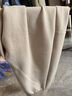優(yōu)衣庫女裝快干休閑廓形褲運動(dòng)彎刀鐮刀褲高腰速干新款479619 30 淺米色 L /160/72A 曬單實(shí)拍圖