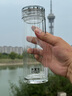 水宜生玻璃杯雙層水杯男泡茶高檔商務弱堿養(yǎng)生辦公水晶杯透明防燙微保溫 【380ml】禮盒裝 曬單實拍圖