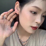 DAISY DREAM透明樹(shù)脂養耳洞耳釘學(xué)生隱形耳環(huán)女硅膠耳堵耳棒非塑料耳骨釘耳飾 【5對裝】隱形款樹(shù)脂耳釘 曬單實(shí)拍圖