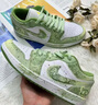 耐克（NIKE）球鞋定制AirJordan1武林新中式甘米熊潑墨復古男女籃球鞋 甘米熊 45 曬單實(shí)拍圖