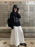 瑜尚臻品  長(cháng)袖t恤女打底衫內搭黑色太陽(yáng)花印花上衣新款春秋季寬松慵懶風(fēng) 長(cháng)袖T恤【黑色 M】 均碼 曬單實(shí)拍圖