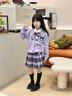 女童春秋連衣裙2025新款兒童春裝jk套裝小女孩庫洛米長(cháng)袖衣服裙子 庫洛米三件套【長(cháng)袖+襯衫+裙子】 130 曬單實(shí)拍圖
