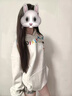 燦圖美式潮流印花連帽衛(wèi)衣女春秋季新款重磅寬松設(shè)計感情侶外套上衣服 白灰色 L 【建議100-120斤】 曬單實拍圖