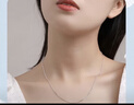 周六福（ZLF）  S925銀飾項鏈女百搭簡(jiǎn)約無(wú)吊墜銀飾素鏈子O字鏈配飾 素鏈45cm 曬單實(shí)拍圖
