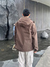 波司登25新【疊變】沖鋒衣鵝絨羽絨服男三合一防風(fēng)防水短外套B250331323 棕咖色|7119 L 180/100A 體重約140-155斤 曬單實(shí)拍圖