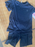 紅豆居家睡衣男棉夏季薄款短袖撞色男士家居服馬賽藍175/96A 曬單實(shí)拍圖