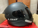 LS2情侶摩托車頭盔男女機(jī)車賽車四季全盔兒童盔防霧大尾翼802 啞黑 2XL(建議57-58頭圍) 曬單實(shí)拍圖