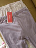 頂瓜瓜頂呱呱秋褲女純棉薄款保暖單褲2條裝棉毛褲女粉紫女165 曬單實(shí)拍圖