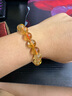 石玥珠寶精品11-12mm天然黃水晶手鏈本命年轉(zhuǎn)運(yùn)珠手串男女士款 水晶瑪瑙 曬單實(shí)拍圖
