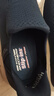 斯凱奇（Skechers）閃穿鞋男鞋秋季休閑健步鞋一腳蹬運動(dòng)鞋百搭軟底布鞋118306 曬單實(shí)拍圖
