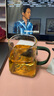 泥也泡茶杯高顏值玻璃杯泡綠茶專(zhuān)用杯子辦公室喝水杯子耐高溫茶具 曬單實(shí)拍圖