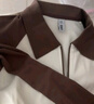 森馬（Semir）POLO衫女短款拼色插肩袖修身上衣小個(gè)子秋顯瘦套頭衫101524115003 曬單實(shí)拍圖