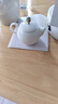 希式 羊脂玉小茶壺德化白瓷泡茶壺手工高檔家用功夫茶具唐月窯陶瓷馬蹄壺辦公室會(huì )客 馬蹄壺（羊脂玉175ml） 曬單實(shí)拍圖