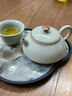 唐豐米黃汝窯泡茶壺茶杯功夫茶具小套裝家用高檔陶瓷辦公室專(zhuān)用泡茶器 汝韻素心石瓢壺(米黃) 曬單實(shí)拍圖