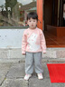 G.DUCKKIDS兒童裝女童褲子秋季小花衛褲韓版休閑褲寶寶春秋裝運動(dòng)長(cháng)褲洋氣潮 熱售灰色 120 身高110-120cm年齡6-7歲 曬單實(shí)拍圖