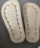 名創(chuàng)優(yōu)品（MINISO）洞洞鞋男女夏季外穿涼鞋防滑厚底踩屎感包頭涼拖鞋 卡其+海洋星星 曬單實(shí)拍圖