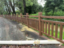 拉瑞斯水泥仿木護欄園林景觀(guān)河道防護圍欄新農村建設鋼筋混凝土仿古欄桿 款式均可定制 曬單實(shí)拍圖