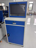 豫坦功  工業(yè)電腦柜防塵防盜機床控制柜通風(fēng)散熱工控機柜可移動(dòng)主機柜 藍白-無(wú)輪 組裝款 曬單實(shí)拍圖
