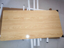 舒客藝家 電腦桌臺(tái)式小戶型小桌子家用學(xué)習(xí)桌寫(xiě)字辦公書(shū)桌電競(jìng)長(zhǎng)條桌子 木紋白架單桌120*60*74 加固電腦桌 曬單實(shí)拍圖