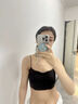 水中花美背內(nèi)衣女士春秋新款小胸聚攏文胸?zé)o痕無鋼圈吊帶抹胸一體背心式 美背細(xì)肩帶-白色 M 【34/75ABC（90-100斤）】 曬單實拍圖