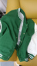 真維斯兒童外套春秋款女童棒球服男童帥氣衣服秋季童裝上衣小孩洋氣秋裝 綠 小綠毛x/J毛毛獸 160 曬單實(shí)拍圖