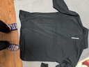 特步（XTEP） 男子半拉鏈長(cháng)袖t恤舒適休閑訓練跑步服內搭速干衣透氣上衣 正黑色 XL 曬單實(shí)拍圖
