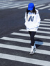 一寸相思白色連帽衛(wèi)衣女春秋新款爆款2025秋冬女裝小個子減齡百搭加絨外套 白色 XL【150-170斤】 曬單實拍圖