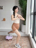 翰品德國品質(zhì)健腹盤(pán)滑盤(pán)健身靜音六輪腹肌滑輪萬(wàn)向健腹輪家用馬甲線(xiàn) 升級六輪超順滑粉色[送2cm加厚跪 曬單實(shí)拍圖