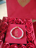 中國黃金（CHINA GOLD）足金蓮花黃金手鏈女和田玉手串生日禮物送女友老婆生日實(shí)用 足金蓮花和田玉手鏈【玫瑰禮盒】 曬單實(shí)拍圖