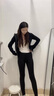 Carey Kay德絨發(fā)熱保暖褲女秋冬加絨加厚內(nèi)穿打底褲羊絨蠶絲高腰收腹羊毛褲 夜空黑 M 曬單實拍圖