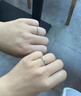 老鳳祥莫比烏斯環(huán)情侶對(duì)戒輕奢小眾設(shè)計(jì)純銀七夕情人節(jié)禮物送女朋友老婆 足銀無(wú)盡的愛(ài)對(duì)戒+定制刻字 曬單實(shí)拍圖