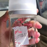 貝親（Pigeon）新生兒 防脹氣寬口徑玻璃奶瓶160ml SS號(hào)奶嘴 0個(gè)月+ AA260 曬單實(shí)拍圖