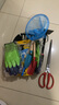 漫德萊趕海工具兒童挖沙鏟土園藝工具折疊水桶手套趕海套裝工具10件套 曬單實(shí)拍圖