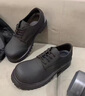 森馬男士大頭皮鞋新款厚底防滑防水厚底時(shí)尚增高米奇德比鞋馬丁靴子男 黑 44 曬單實(shí)拍圖
