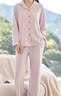 松山棉店小暖羊睡衣加絨7A抑菌家居服 女士-櫻花粉 L 女士165，男士175 曬單實(shí)拍圖