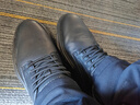 斯凱奇（Skechers）閃穿鞋男士商務(wù)鞋秋季薄款一腳蹬德比鞋軟底上班通勤休閑鞋205353 曬單實(shí)拍圖