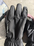 啄木鳥(niǎo)皮手套男冬季騎行加絨觸屏開(kāi)車(chē)戶(hù)外摩托車(chē)防風(fēng)保暖外賣(mài)棉滑雪手套 加厚款黑色 加絨加厚防潑水 曬單實(shí)拍圖