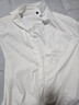 名創(chuàng  )優(yōu)品（MINISO）冰絲短袖襯衫男夏季新款舒適涼感透氣日系百搭寬松襯衣 白 M 曬單實(shí)拍圖