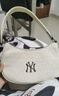 MLBNY復古老花滿(mǎn)印字母大Logo腋下包餃子麻將包手提單肩包男女情侶款 3ABQS022N-50CRS 曬單實(shí)拍圖