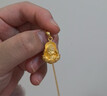 中國(guó)黃金（CHINA GOLD）黃金吊墜足金本命佛吊墜八大守護(hù)神項(xiàng)鏈?zhǔn)で槿斯?jié)實(shí)用生日禮物 狗、豬-阿彌陀佛吊墜 約2g【贈(zèng)銀鏈】 曬單實(shí)拍圖
