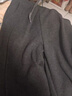 洋芯格 YOUNG FEELING春秋羊毛呢彎刀褲女2025年新款高腰休閑直筒闊腿香蕉褲子秋冬加絨 黑灰色 厚款 M (27) 建議95-105斤 曬單實(shí)拍圖